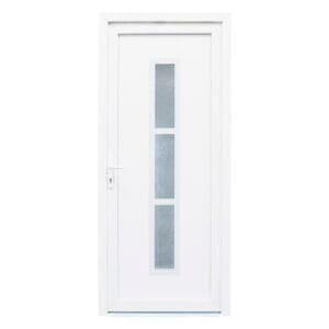 Porta Exterior de PVC Alabama Branca Direita 2000x800