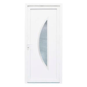 Porta Exterior de PVC Cordoba Branca Direita 2080×980