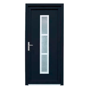 Porta Exterior de PVC Alabama Cinza Direita 2080x980