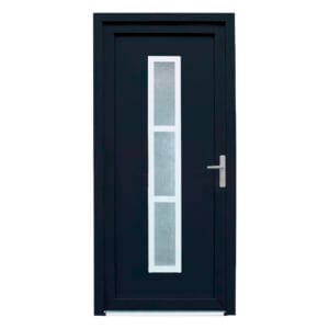 Porta Exterior de PVC Alabama Cinza Esquerda 2080x980