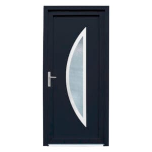 Porta Exterior de PVC Cordoba Cinza Direita 2080×980