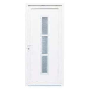 Porta Exterior de PVC Alabama Branca Direita 2000x900