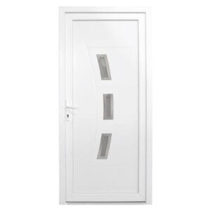 Porta Exterior de PVC Valencia Branca Direita 2080x980