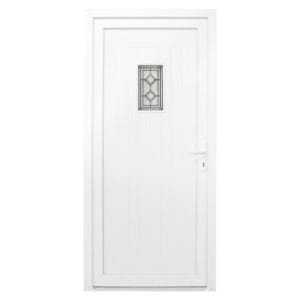 Porta Exterior de PVC Burgos Branca Esquerda 2080x980