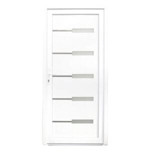 Porta Exterior de PVC Alasca Branca Direita 2080x980